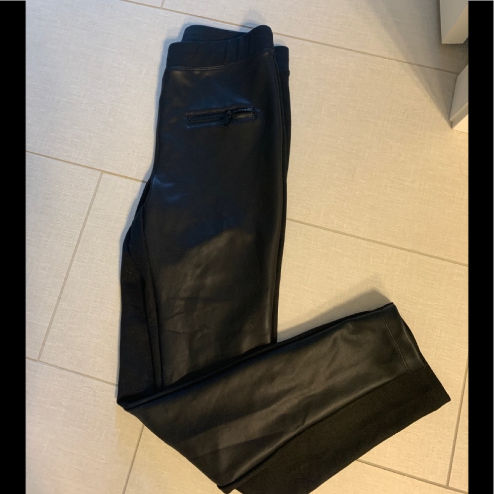 Black Pleather leggings